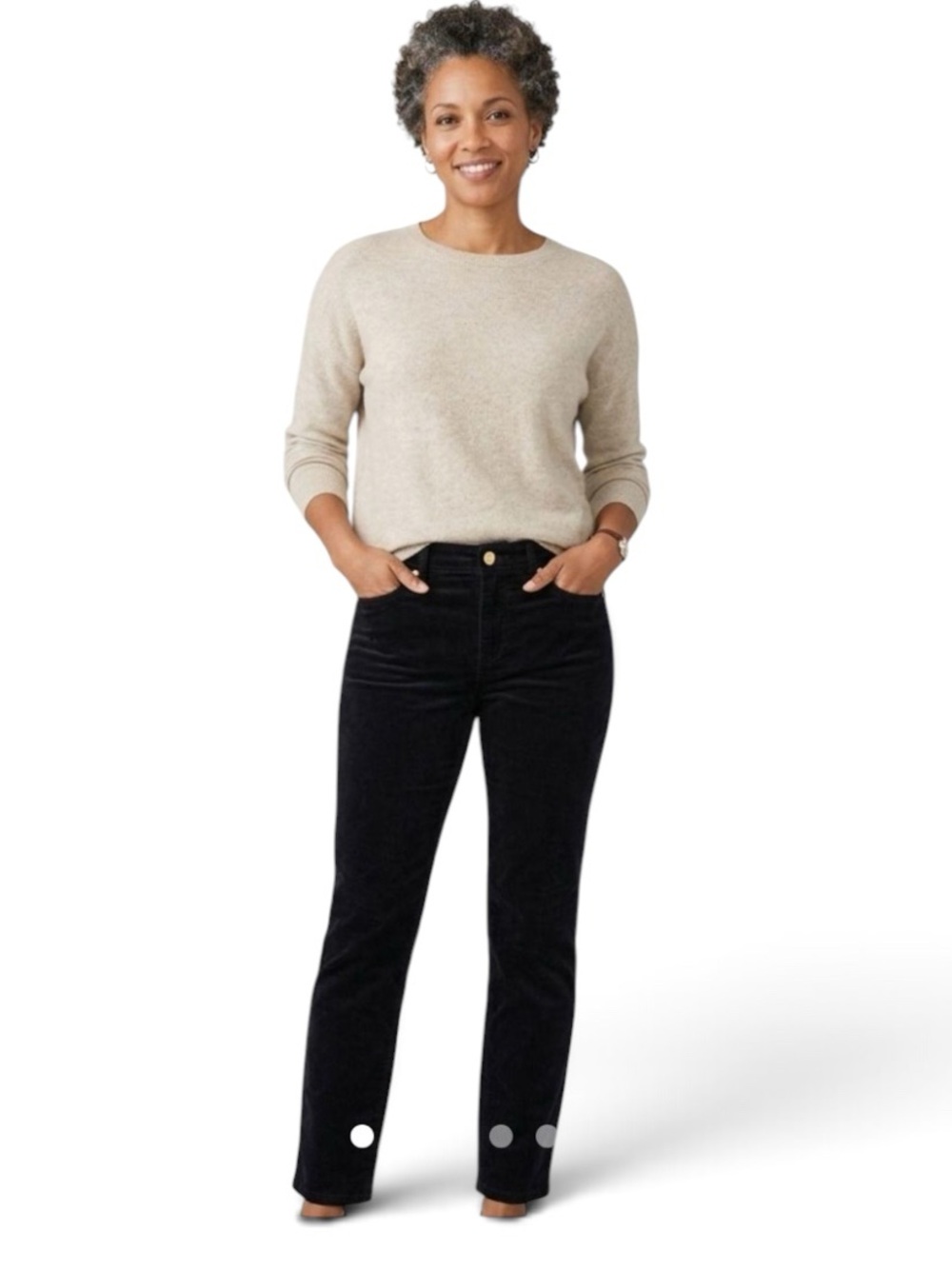 J. Jill Classic Five Pocket Corduroy Pants Womenโs SZ 16 in Very Black